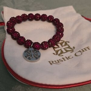 Rustic Cuff Emerson In Dark Red